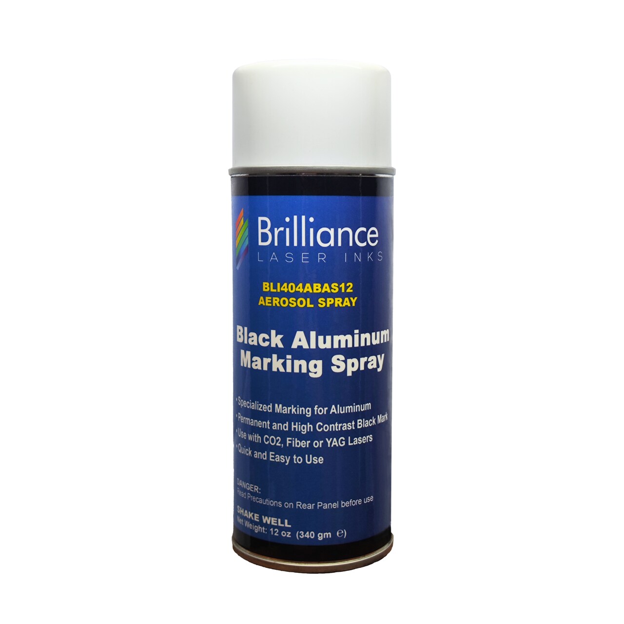 12 Oz Black Aluminum Laser Marking Spray for High Contrast Permanent Marks | Anti Clog Metal Engraving Aerosol Compatible with Fiber, YAG, Diode, and CO2 Engraver Machine